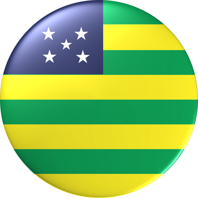 Bandeira de Goias em 3D icone