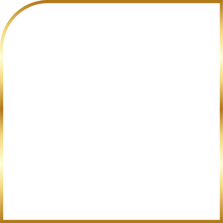 Round Square Gold Border Frame